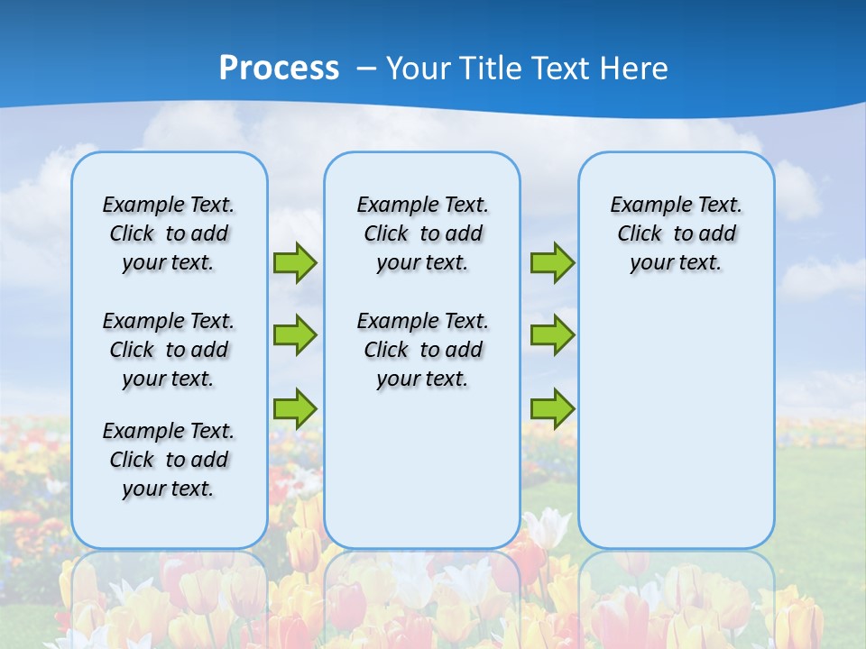 Landscape Sunshine Bloom PowerPoint Template