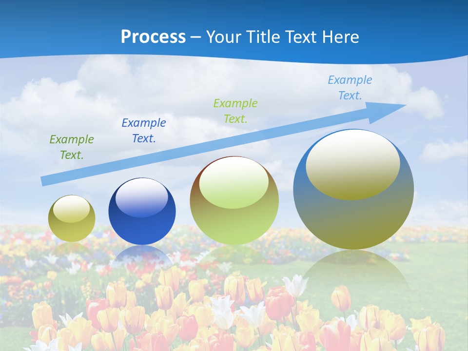 Landscape Sunshine Bloom PowerPoint Template
