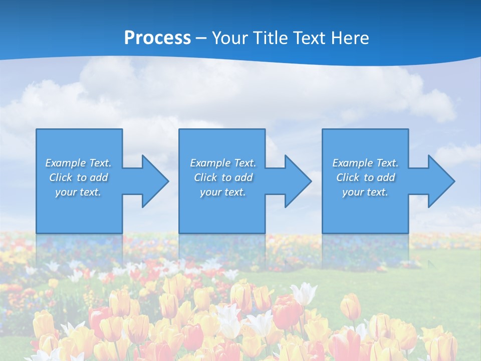 Landscape Sunshine Bloom PowerPoint Template