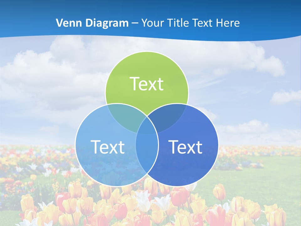 Landscape Sunshine Bloom PowerPoint Template