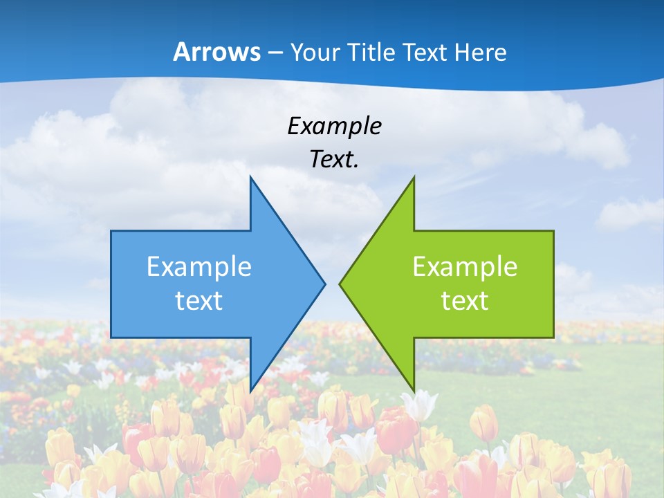 Landscape Sunshine Bloom PowerPoint Template