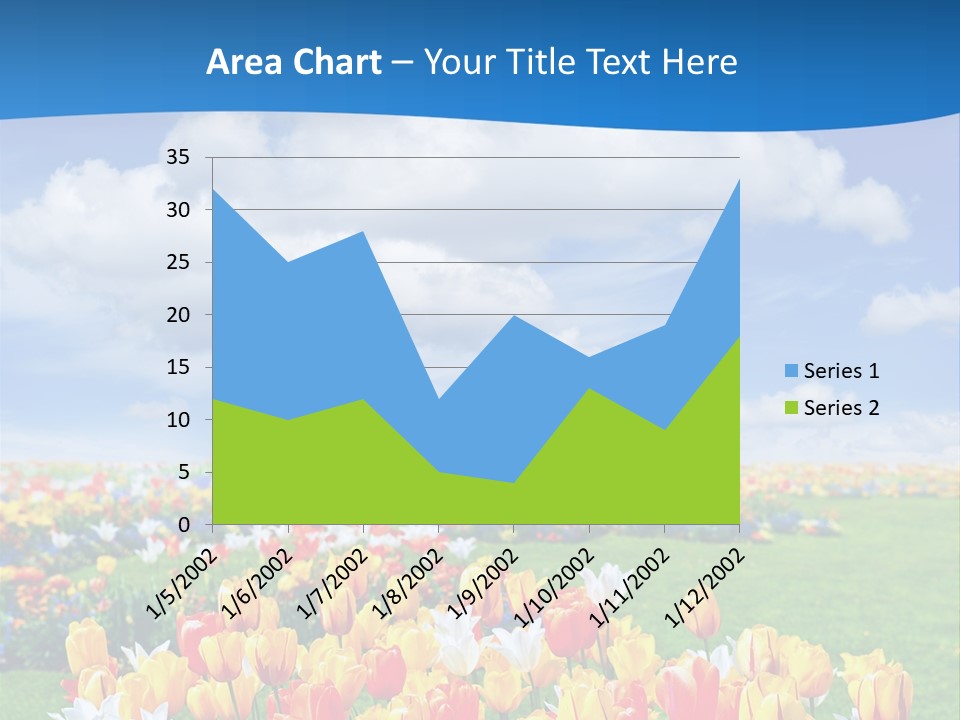 Landscape Sunshine Bloom PowerPoint Template