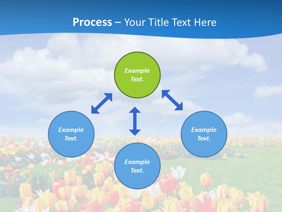 Landscape Sunshine Bloom PowerPoint Template
