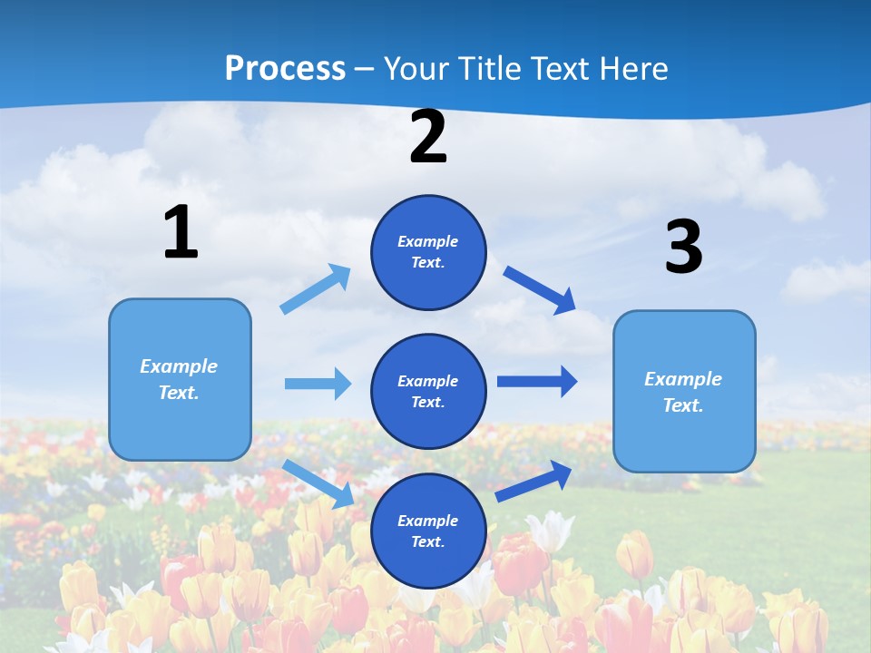Landscape Sunshine Bloom PowerPoint Template