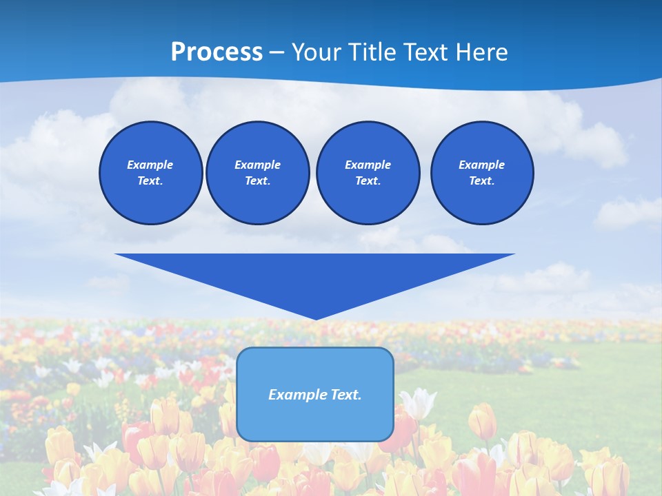 Landscape Sunshine Bloom PowerPoint Template