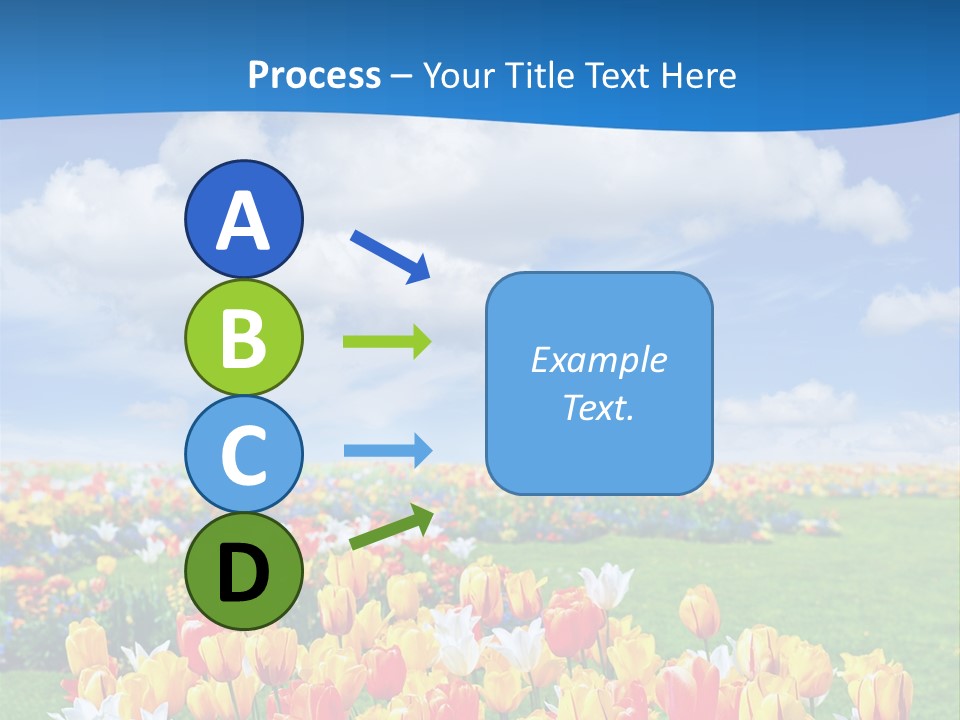 Landscape Sunshine Bloom PowerPoint Template