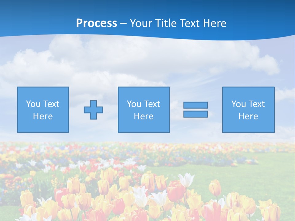 Landscape Sunshine Bloom PowerPoint Template