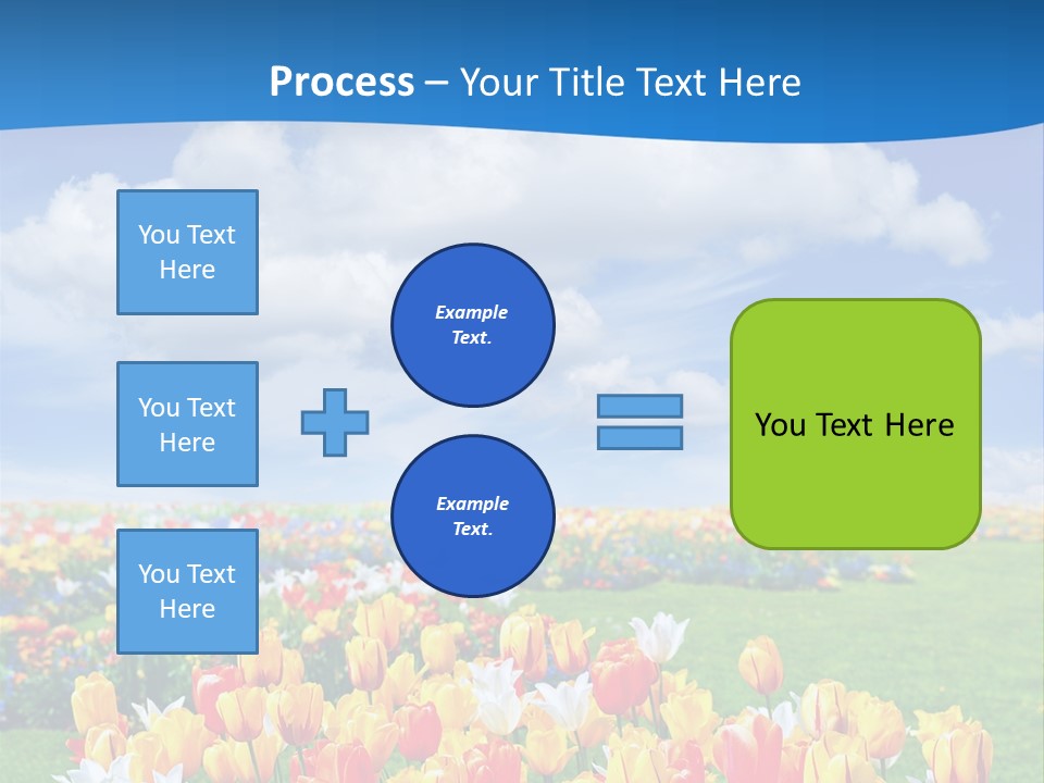Landscape Sunshine Bloom PowerPoint Template