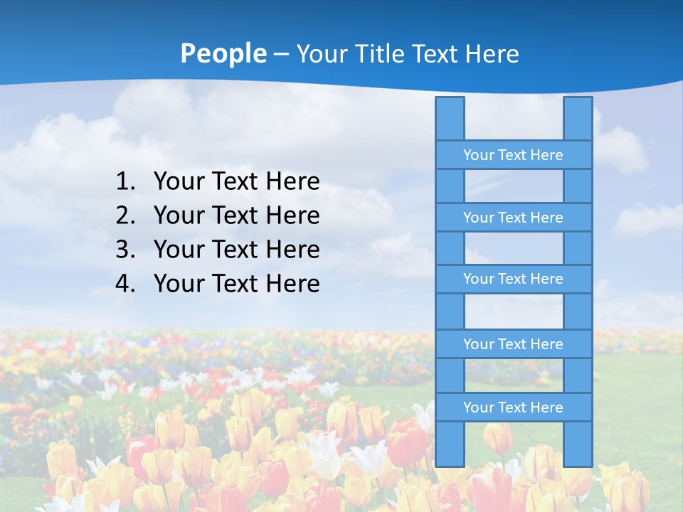 Landscape Sunshine Bloom PowerPoint Template