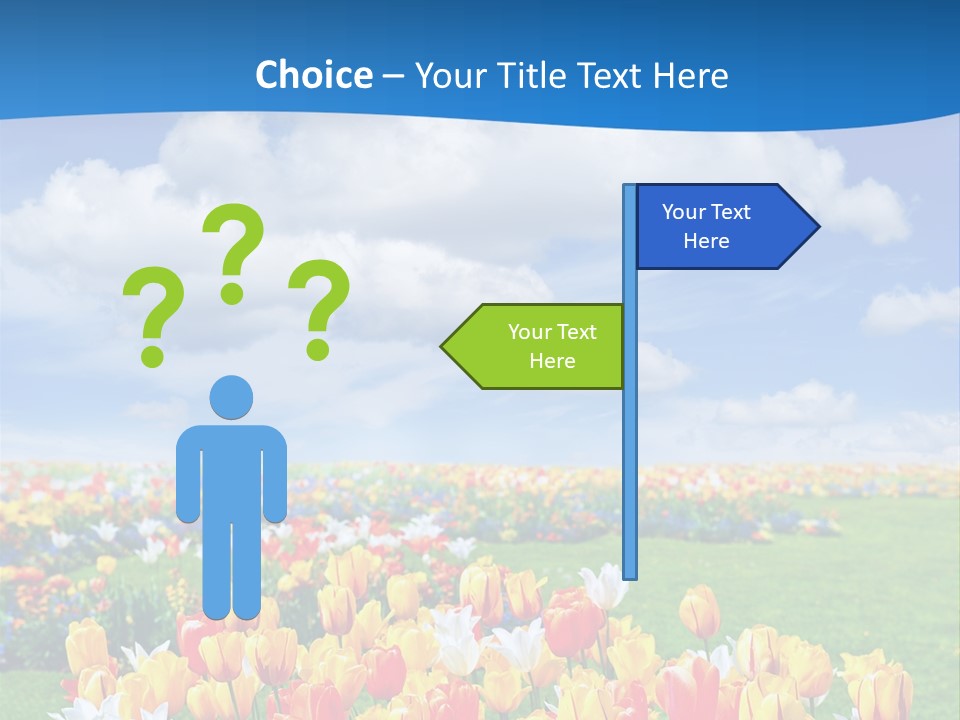 Landscape Sunshine Bloom PowerPoint Template