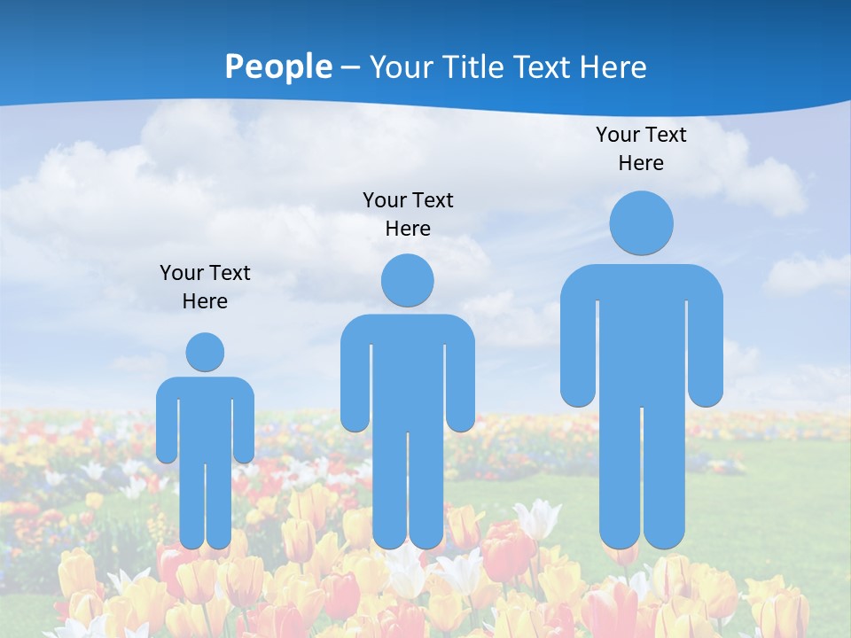 Landscape Sunshine Bloom PowerPoint Template