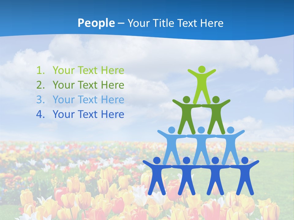 Landscape Sunshine Bloom PowerPoint Template