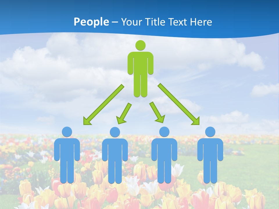 Landscape Sunshine Bloom PowerPoint Template