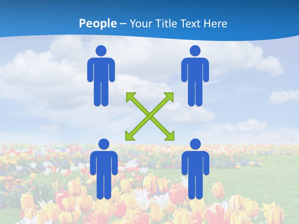 Landscape Sunshine Bloom PowerPoint Template