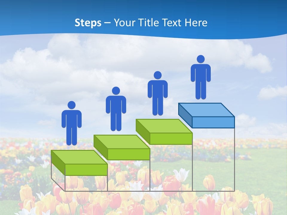 Landscape Sunshine Bloom PowerPoint Template