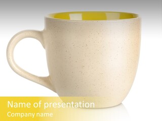 Ceramic Drink Tableware PowerPoint Template