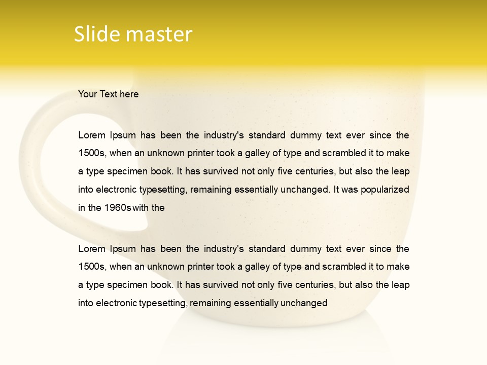 Ceramic Drink Tableware PowerPoint Template