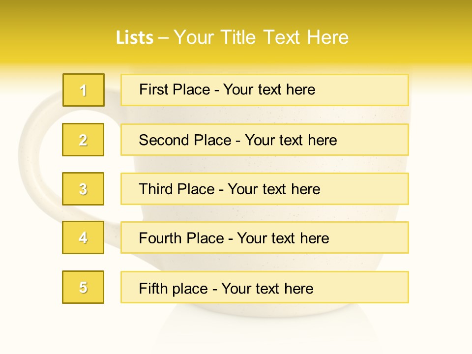 Ceramic Drink Tableware PowerPoint Template