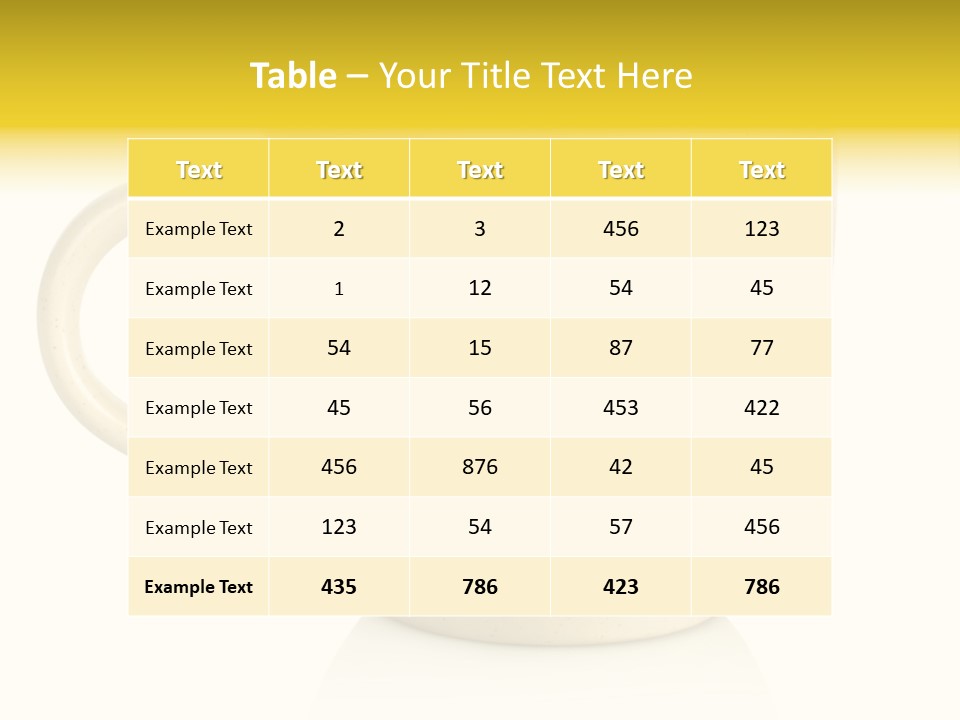 Ceramic Drink Tableware PowerPoint Template