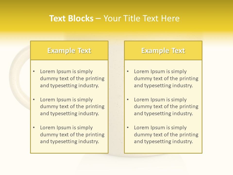 Ceramic Drink Tableware PowerPoint Template