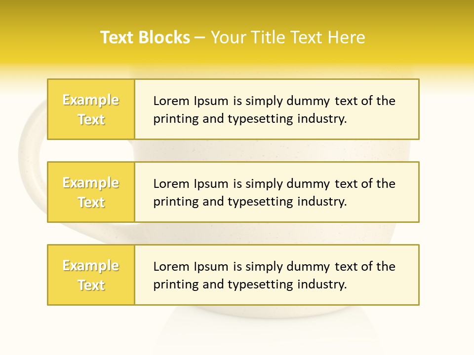 Ceramic Drink Tableware PowerPoint Template