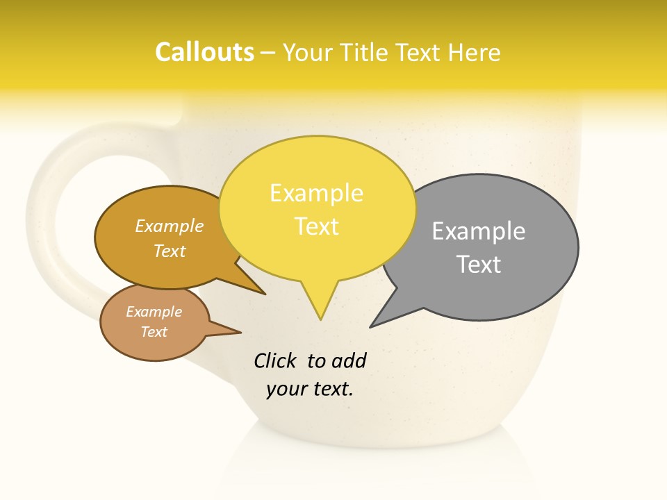 Ceramic Drink Tableware PowerPoint Template