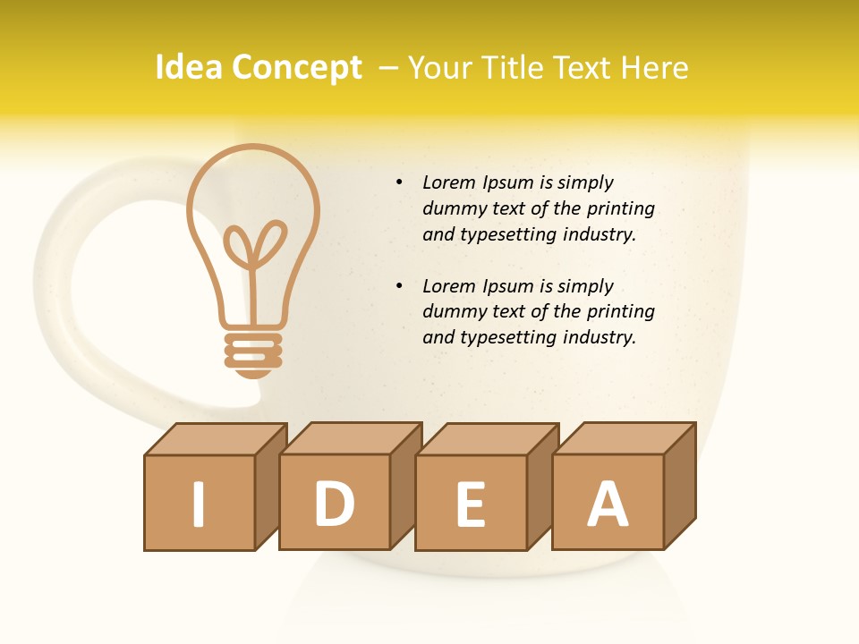 Ceramic Drink Tableware PowerPoint Template