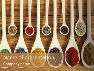 Cumin Chives Green PowerPoint Template