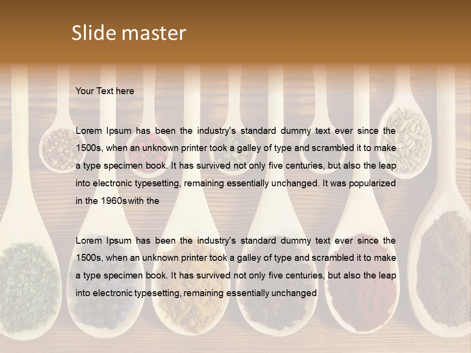 Cumin Chives Green PowerPoint Template