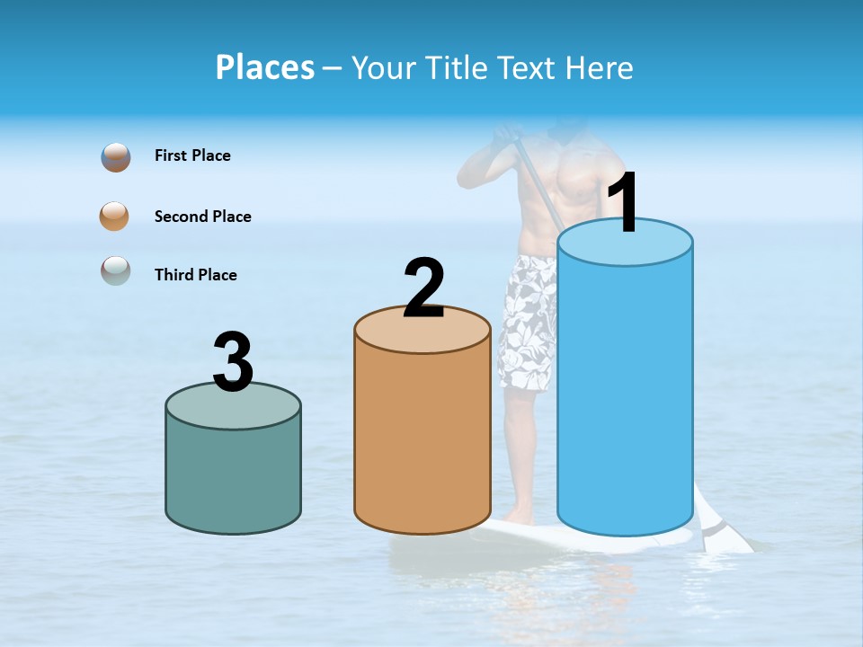 Man Oar Sporty PowerPoint Template