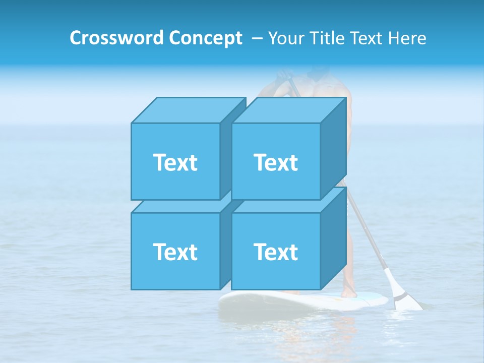 Man Oar Sporty PowerPoint Template