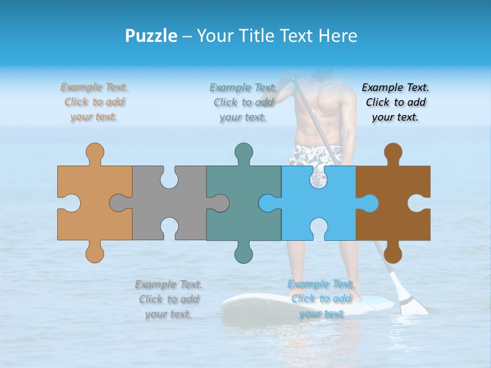 Man Oar Sporty PowerPoint Template