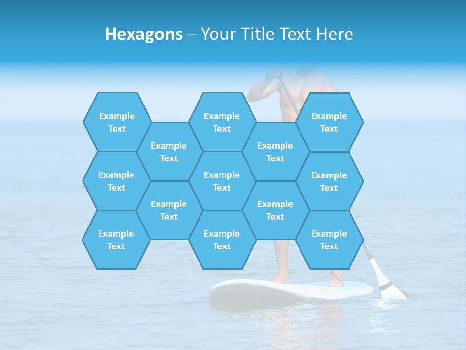 Man Oar Sporty PowerPoint Template