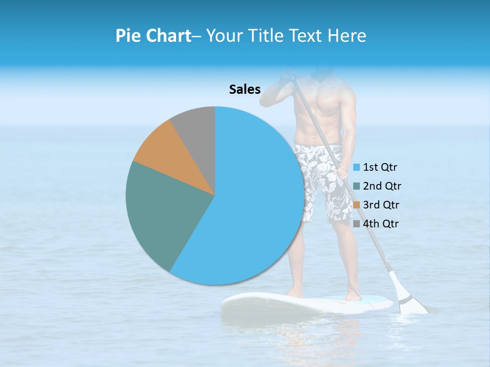 Man Oar Sporty PowerPoint Template