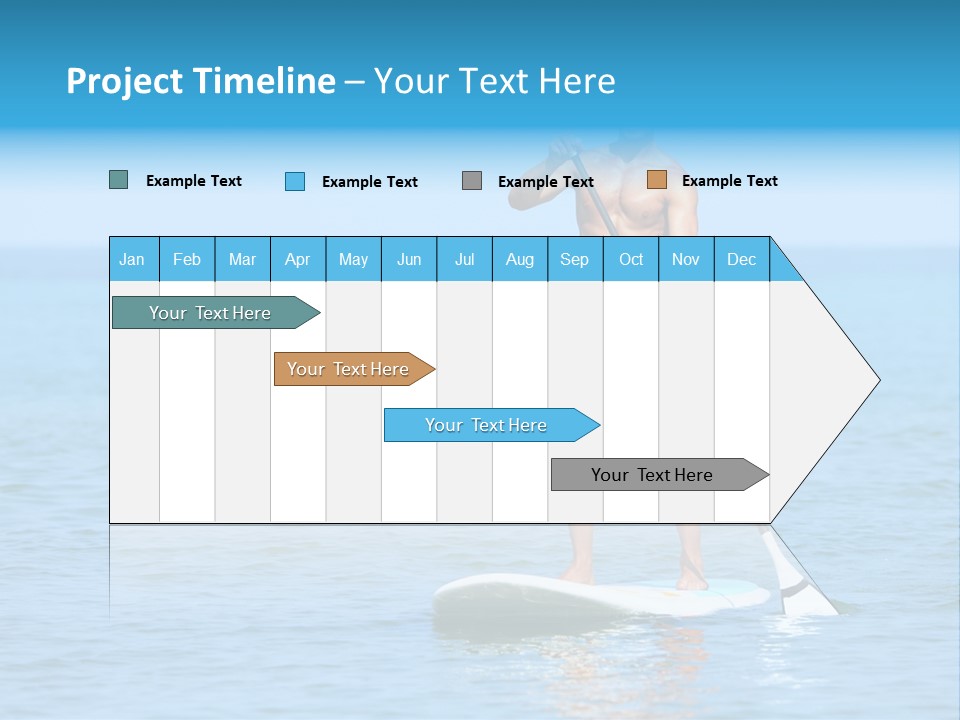 Man Oar Sporty PowerPoint Template