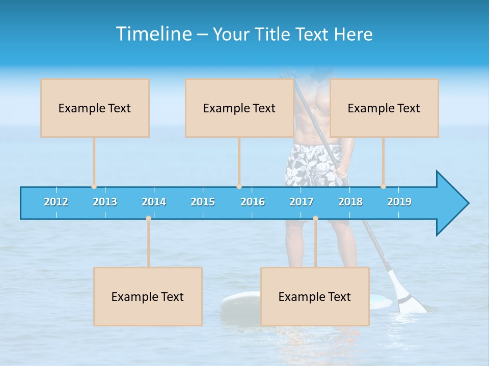 Man Oar Sporty PowerPoint Template