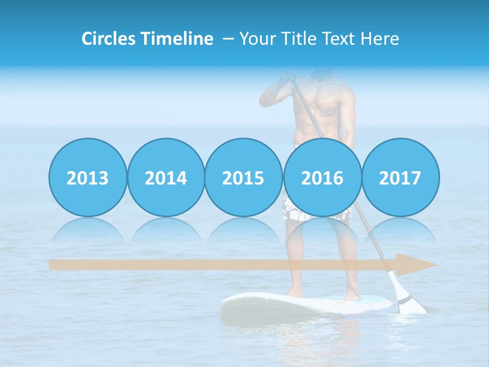 Man Oar Sporty PowerPoint Template