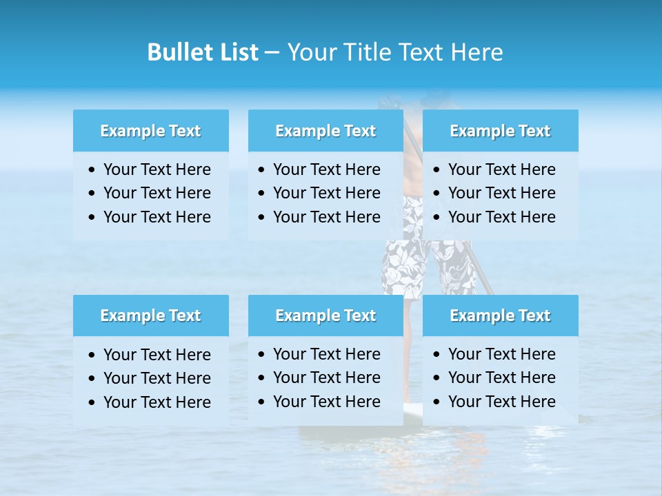 Man Oar Sporty PowerPoint Template