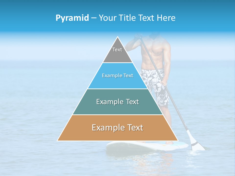 Man Oar Sporty PowerPoint Template