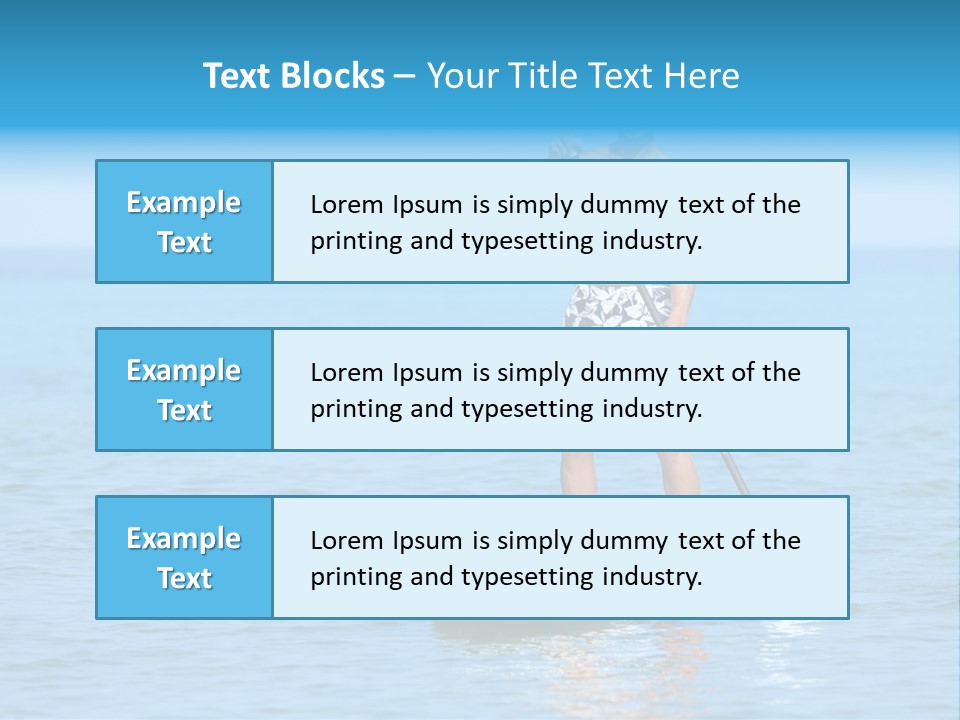 Man Oar Sporty PowerPoint Template