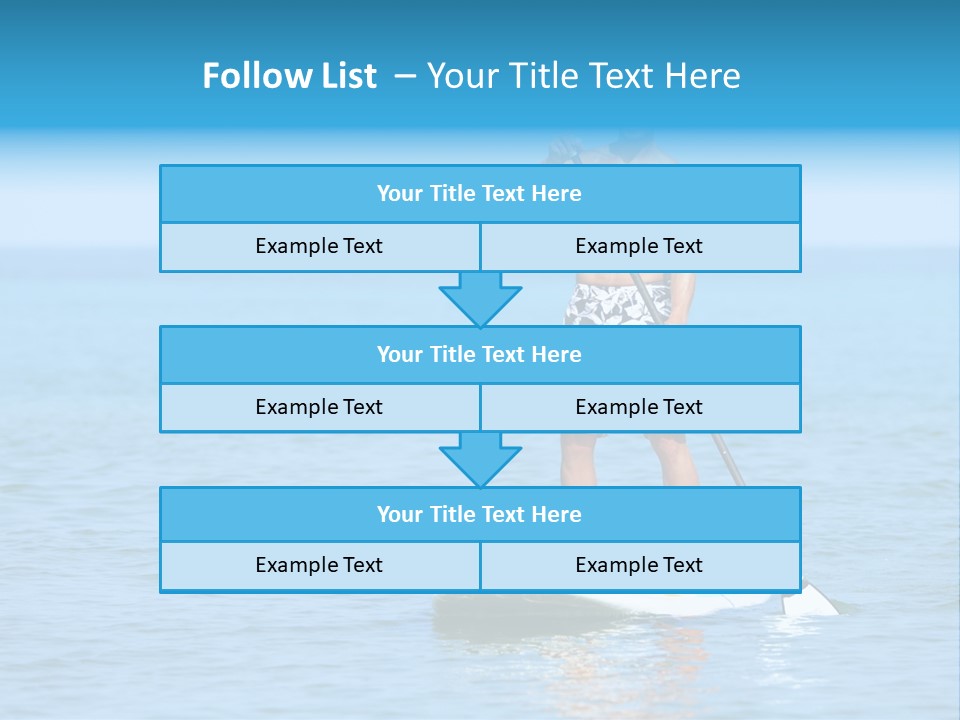 Man Oar Sporty PowerPoint Template