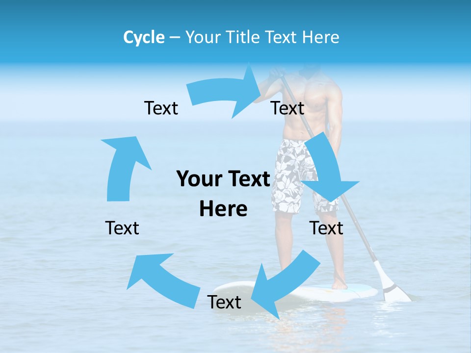 Man Oar Sporty PowerPoint Template