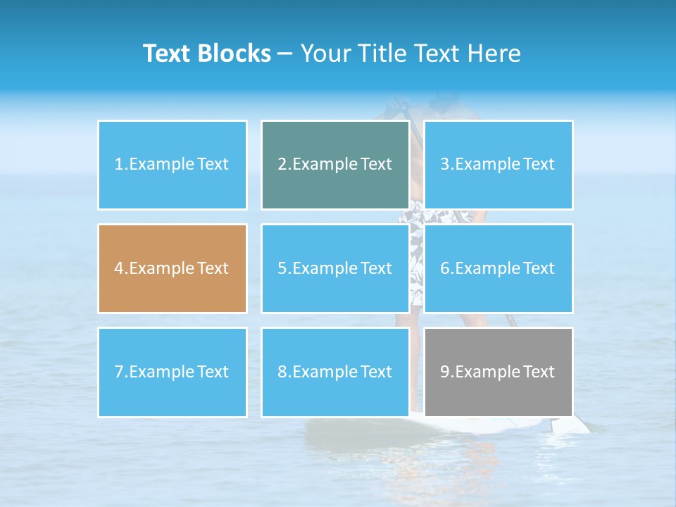 Man Oar Sporty PowerPoint Template