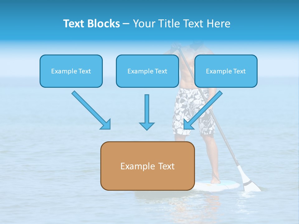 Man Oar Sporty PowerPoint Template