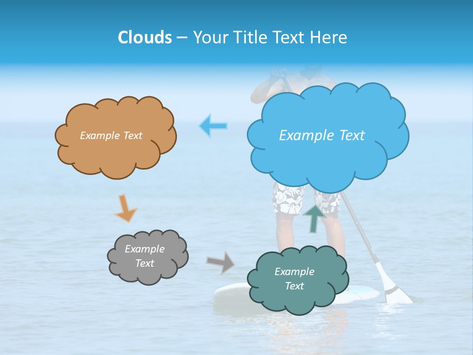 Man Oar Sporty PowerPoint Template