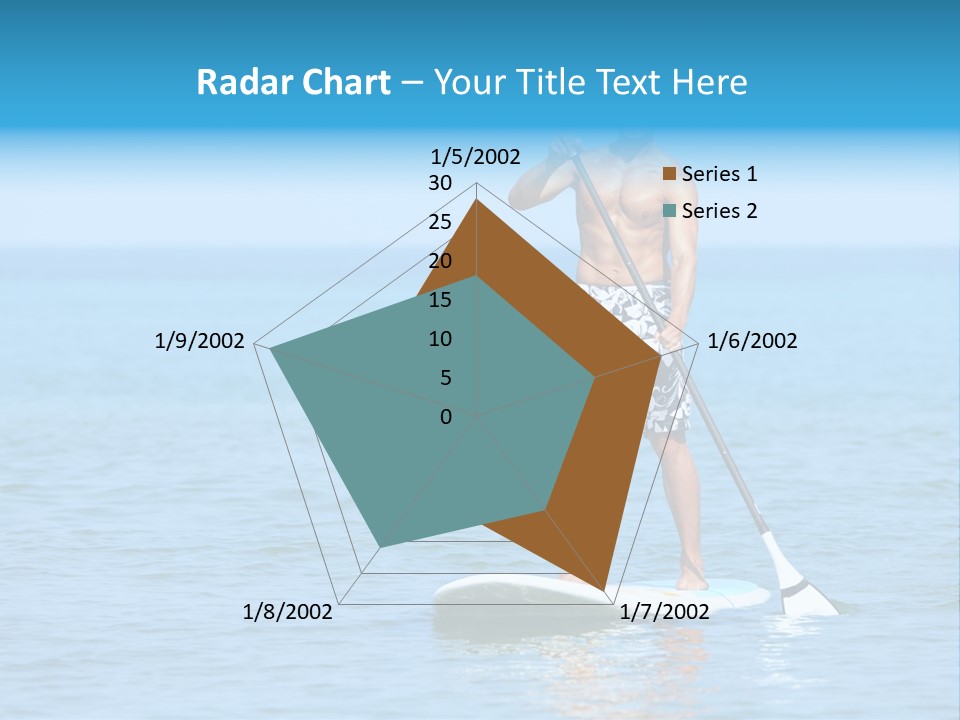 Man Oar Sporty PowerPoint Template