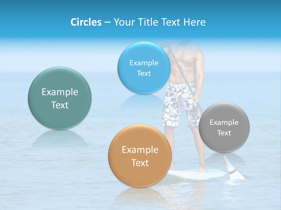 Man Oar Sporty PowerPoint Template