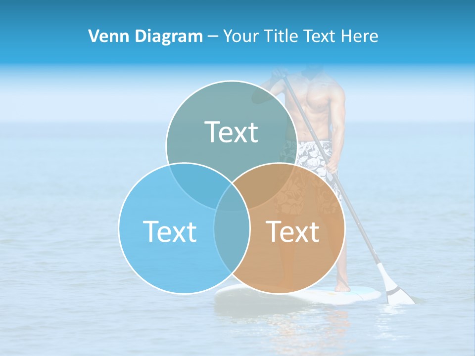 Man Oar Sporty PowerPoint Template