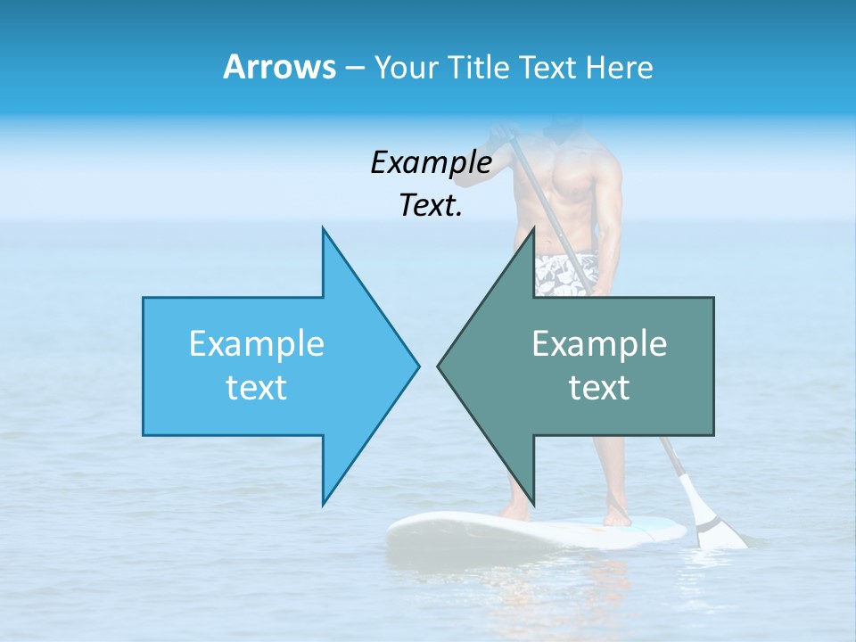 Man Oar Sporty PowerPoint Template