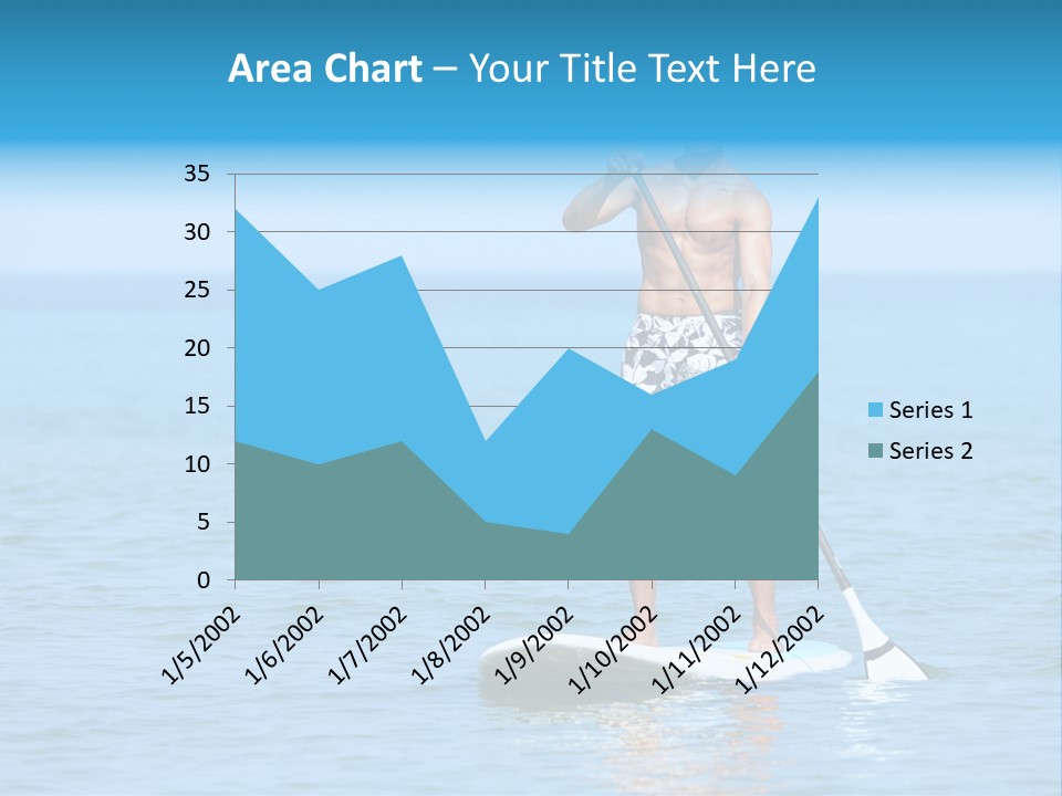 Man Oar Sporty PowerPoint Template